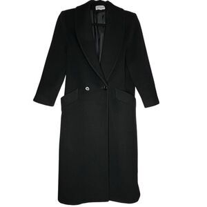 Vintage Bloomingdale’s Wool and Cashmere Blend Overcoat Approx Size Large 3/4 Sl